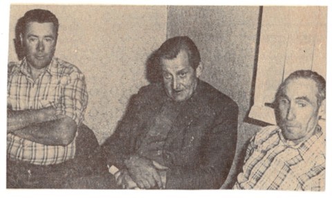 Le Comité en 1976 ; de G à D : Jacques JURION, Joseph DEFOORT, Eugène DEGALLAIX.